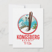 Kongsberg Noorwegen Ski logo (Voorkant)
