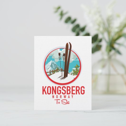 Kongsberg Noorwegen Ski logo (Staand voorkant)