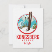 Kongsberg Noorwegen Ski logo (Achterkant)