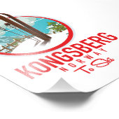 Kongsberg Noorwegen Ski logo Foto Afdruk (Hoek)