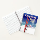 Kongsberg noorwegen skiposter. notitieboek (Binnen)