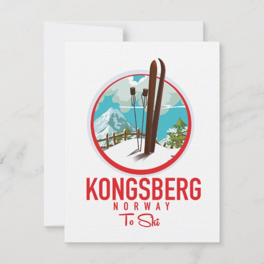Kongsberg Norway Ski logo (Voorkant)