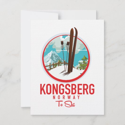 Kongsberg Norway Ski logo (Achterkant)