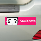 Konichiwa Bumpersticker (Op auto)