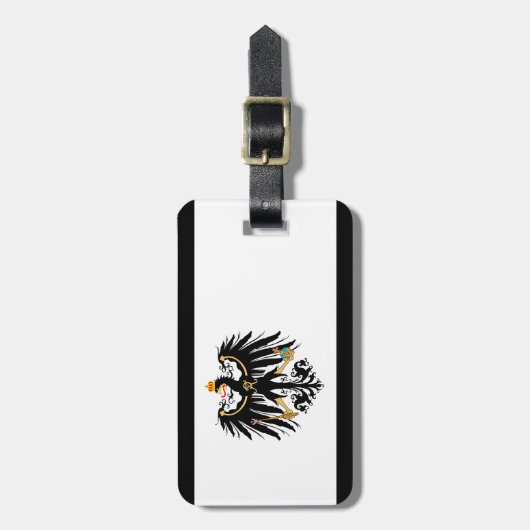 Königreich Preussen Nationalfahne Bagagelabel (Voorkant verticaal)