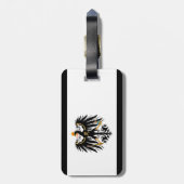 Königreich Preussen Nationalfahne Bagagelabel (Achterkant verticaal)