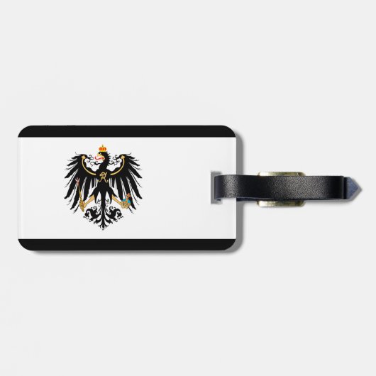 Königreich Preussen Nationalfahne Bagagelabel (Achterkant horizontaal)