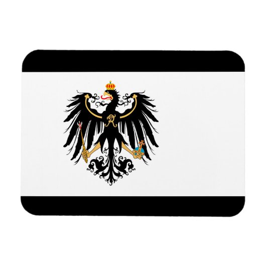 Königreich Preussen Nationalfahne Magneet (Horizontaal)