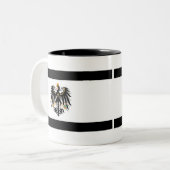 Königreich Preussen Nationalfahne Tweekleurige Koffiemok (Voorkant links)