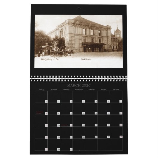 Königsberg – Historical perspectives calendar Kalender (Mar 2026)