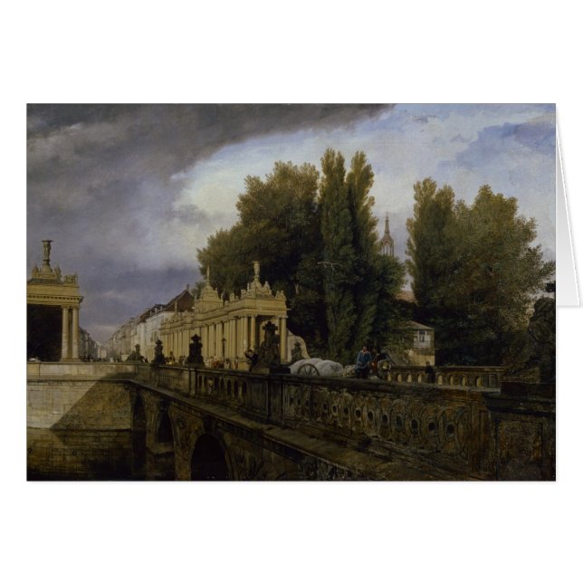 Konigsbrucke op Konigsstrasse, Berlijn, 1835 (Voorkant Horizontaal)