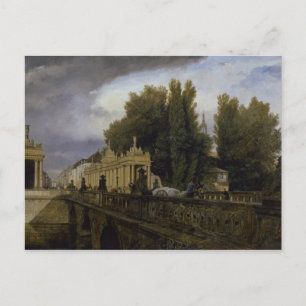 Konigsbrucke op Konigsstrasse, Berlijn, 1835 Briefkaart