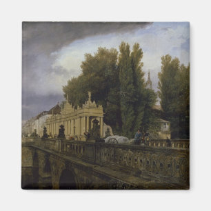 Konigsbrucke op Konigsstrasse, Berlijn, 1835 Magneet