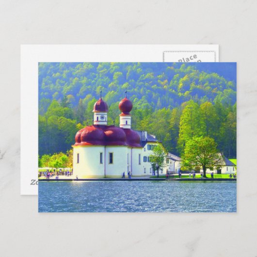 Königsee St. Bartholomä Briefkaart (Voorkant / Achterkant)