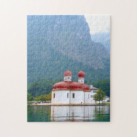 Königsee St Bartholomea Duitsland. Legpuzzel (Verticaal)