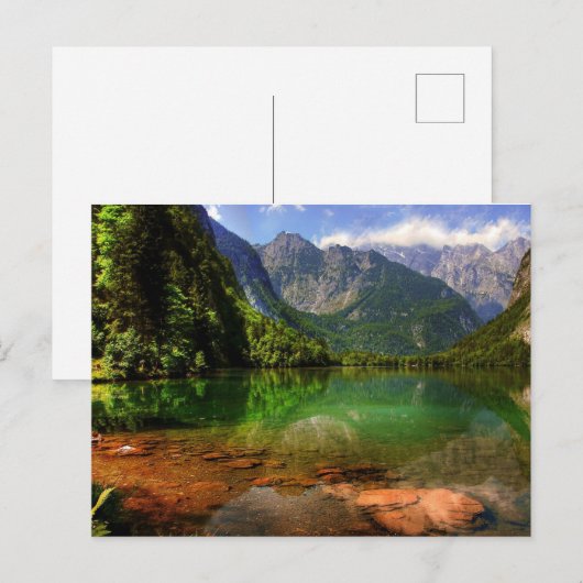 Konigssee Bavaria Berchtesgaden Feestdagenkaart (Voorkant / Achterkant)