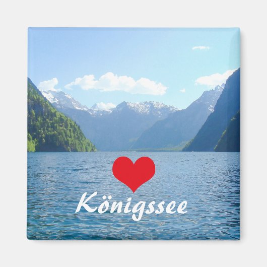 Königssee Bavaria in Duitsland Souvenir Magneet (Voorkant)