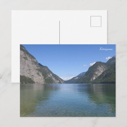 Königssee Bavarian Alps Briefkaart (Voorkant / Achterkant)