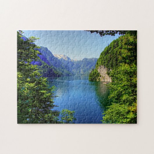 Königssee Beieren Duitsland. Legpuzzel (Horizontaal)