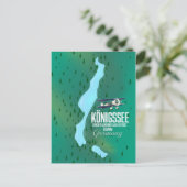 Königssee Berchtesgadener Duitsland Briefkaart (Staand voorkant)