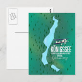 Königssee Berchtesgadener Duitsland Briefkaart (Voorkant / Achterkant)
