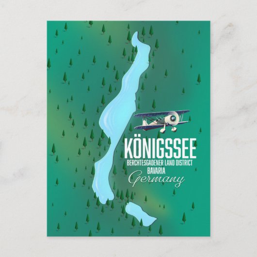 Königssee Berchtesgadener Duitsland Briefkaart (Voorkant)
