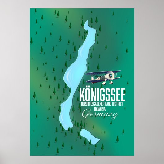 Königssee Berchtesgadener Duitsland Poster (Voorkant)