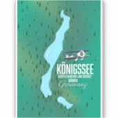 Königssee Berchtesgadener Duitsland Sticker (Voorkant)