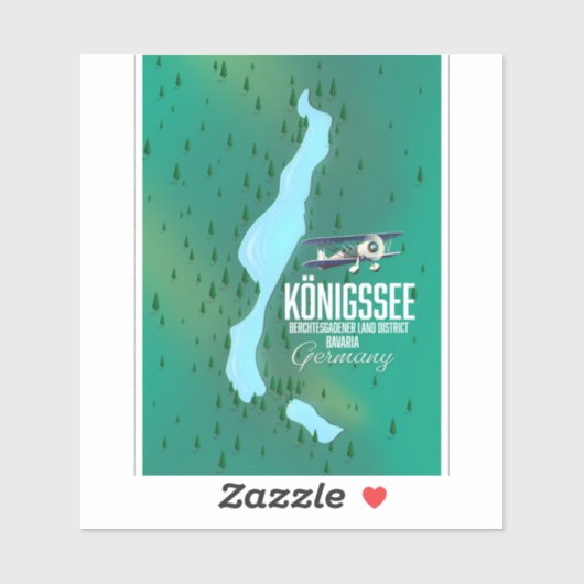 Königssee Berchtesgadener Duitsland Sticker (Vel)