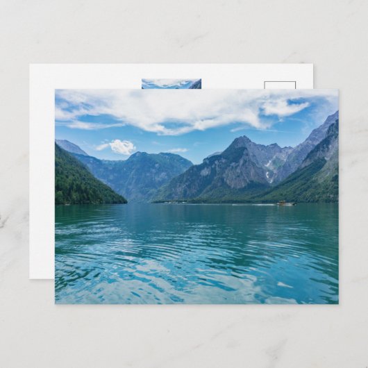 Königssee in Beieren, Berchtesgaden Briefkaart (Voorkant / Achterkant)