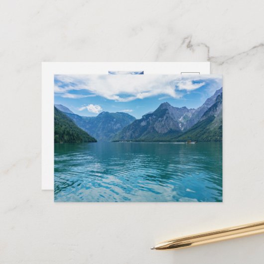 Königssee in Beieren, Berchtesgaden Briefkaart (Voorkant / Achterkant in situ)