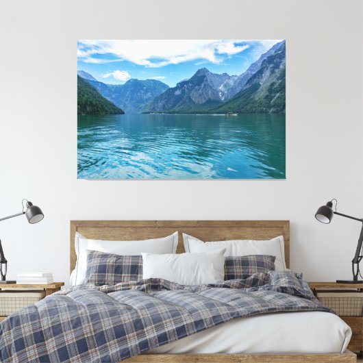 Königssee in Beieren, Berchtesgaden Canvas Afdruk (Insitu (Slaapkamer))