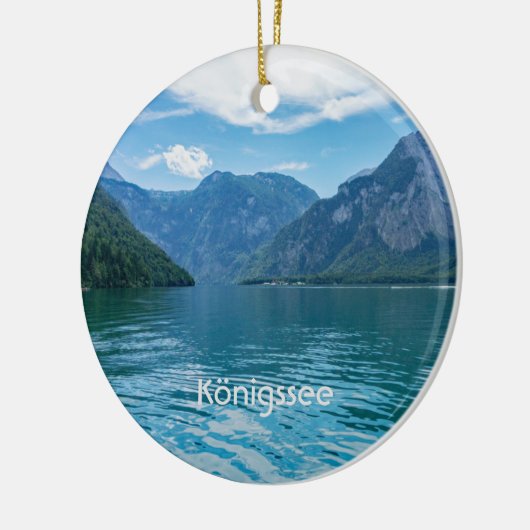 Königssee in Beieren, Berchtesgaden Keramisch Ornament (Links)