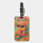 Konijn 03 Kinderen Bagagelabel (Voorkant verticaal)