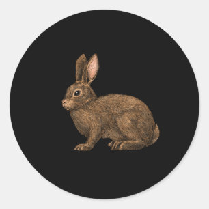 Konijn 2 ronde sticker