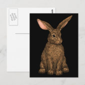 konijn 3 briefkaart (Voorkant / Achterkant)