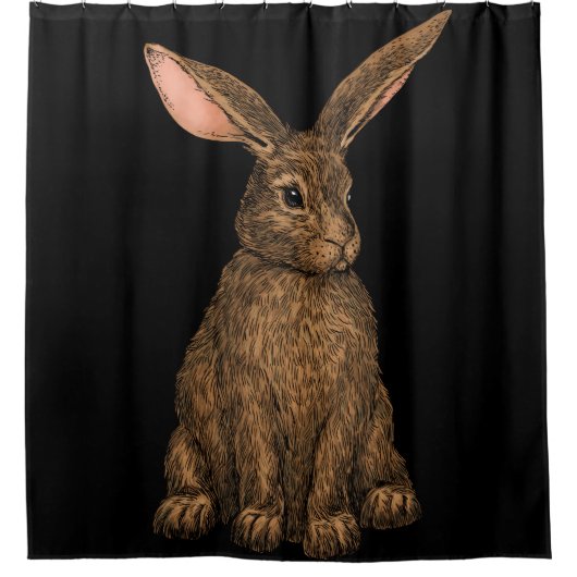 konijn 3 douchegordijn (Voorkant)