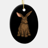 konijn 3 keramisch ornament (Achterkant)