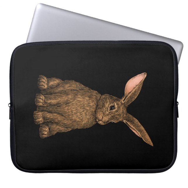 konijn 3 laptop sleeve (Voorkant)