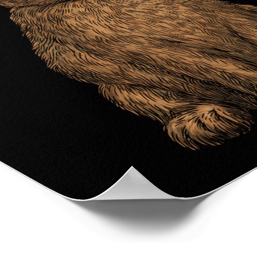 konijn 3 poster (Hoek)