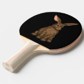 konijn 3 tafeltennisbatje (Voorkant Gekanteld)