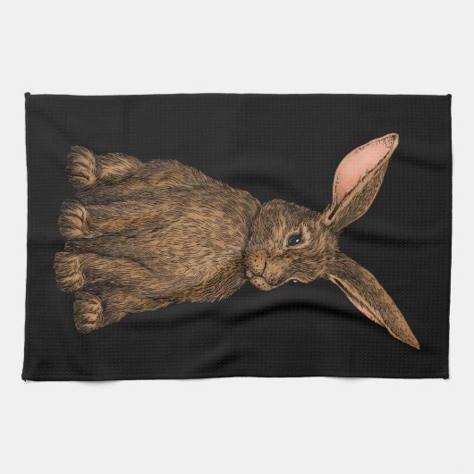 konijn 3 theedoek (Horizontaal)