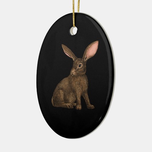 Konijn 4 keramisch ornament (Links)