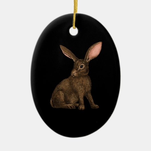 Konijn 4 keramisch ornament (Voorkant)