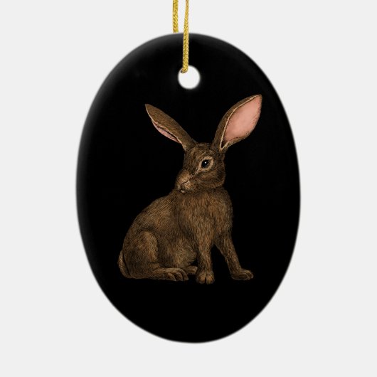 Konijn 4 keramisch ornament (Achterkant)