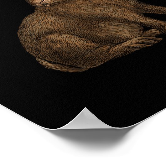 Konijn 4 poster (Hoek)