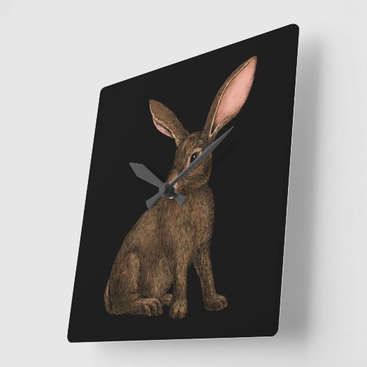 Konijn 4 vierkante klok (Hoek)