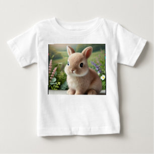 Konijn afbeelding bedrukt T-Shirt