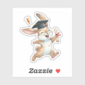 Konijn Afstuderen Sticker (Vel)