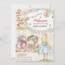 Konijn Alice Avonturen in Wonderland Baby shower